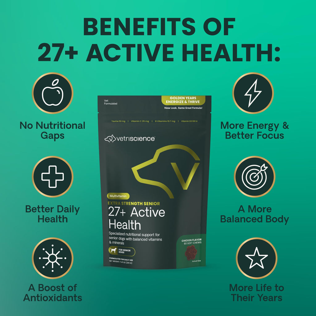 VetriScience Extra Strength Senior 27+ Multivitamin for Dogs - 60 Chews - image 5