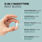 MuseBeam Magnesium Glycinate with Melatonin & L-Theanine, 90 Capsules