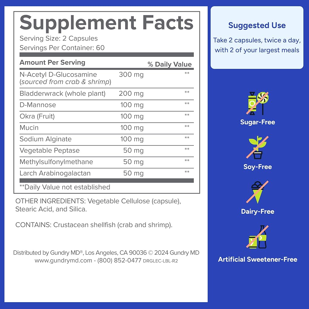 Gundry MD Lectin Shield Gut Health & Digestion Supplement - 120 Capsules - image 6