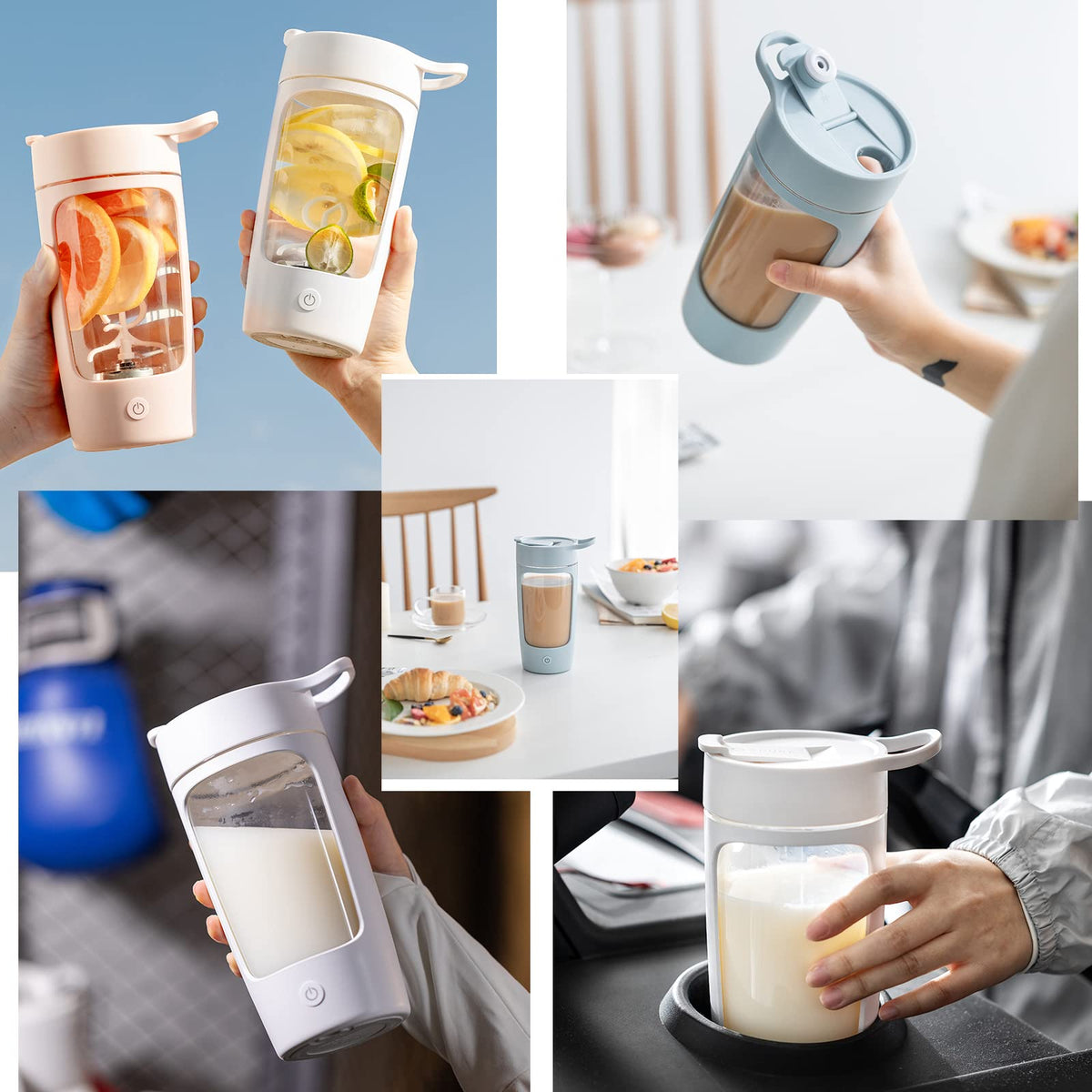 daasigwaa Electric Shaker Bottle 22oz Rechargeable Self Stirring Cup