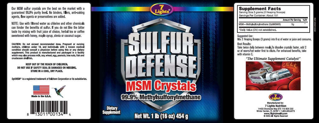 7 Lights Sulfur Powder MSM Parent