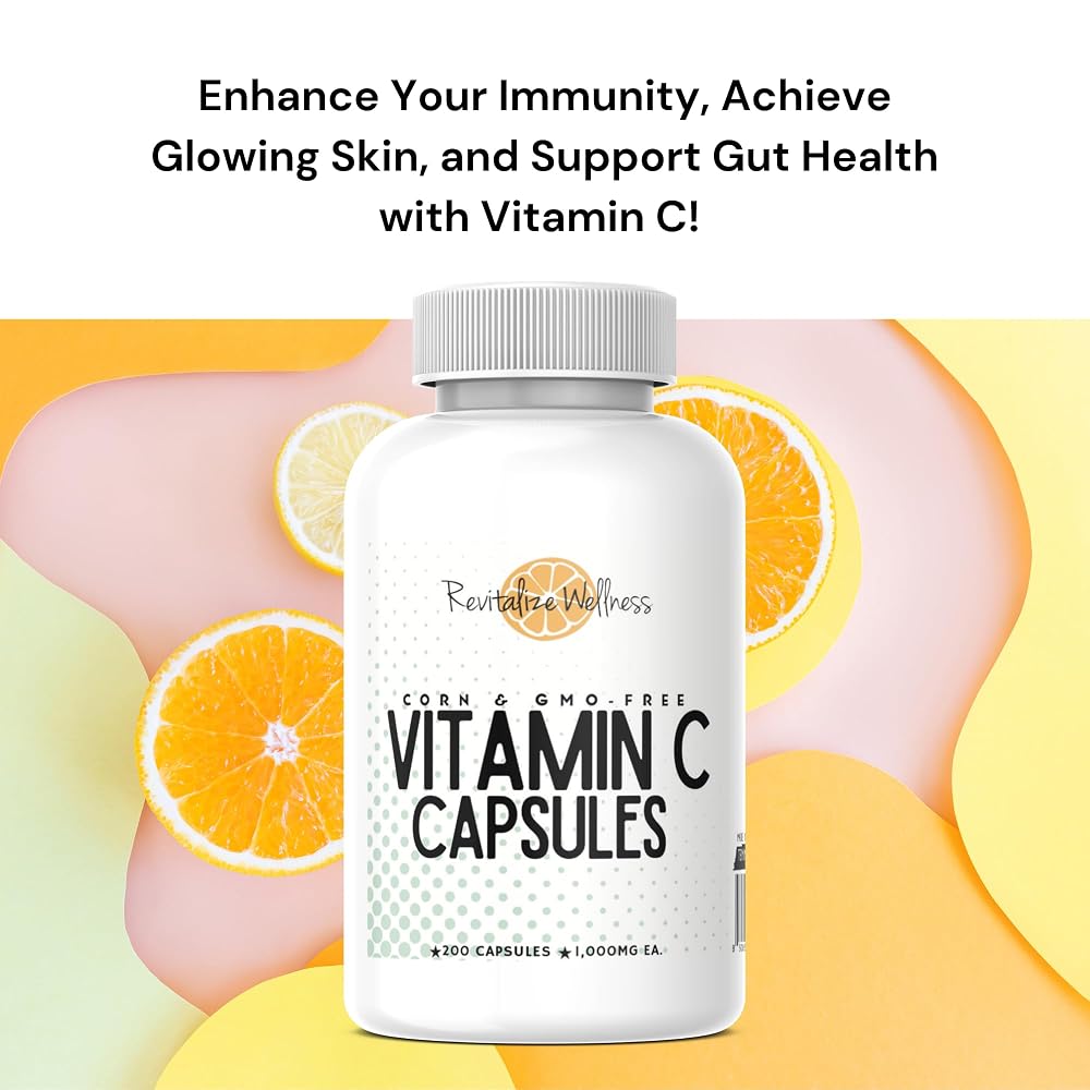 Revitalize Wellness Vitamin C 1000mg - 200 Capsules - image 5