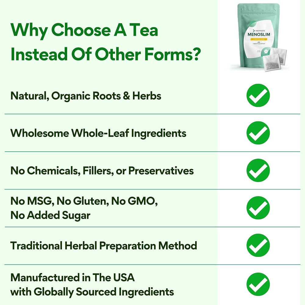 VoomVaya MenoSlim Tea Menopause Support – 30 Tea Bags - image 3