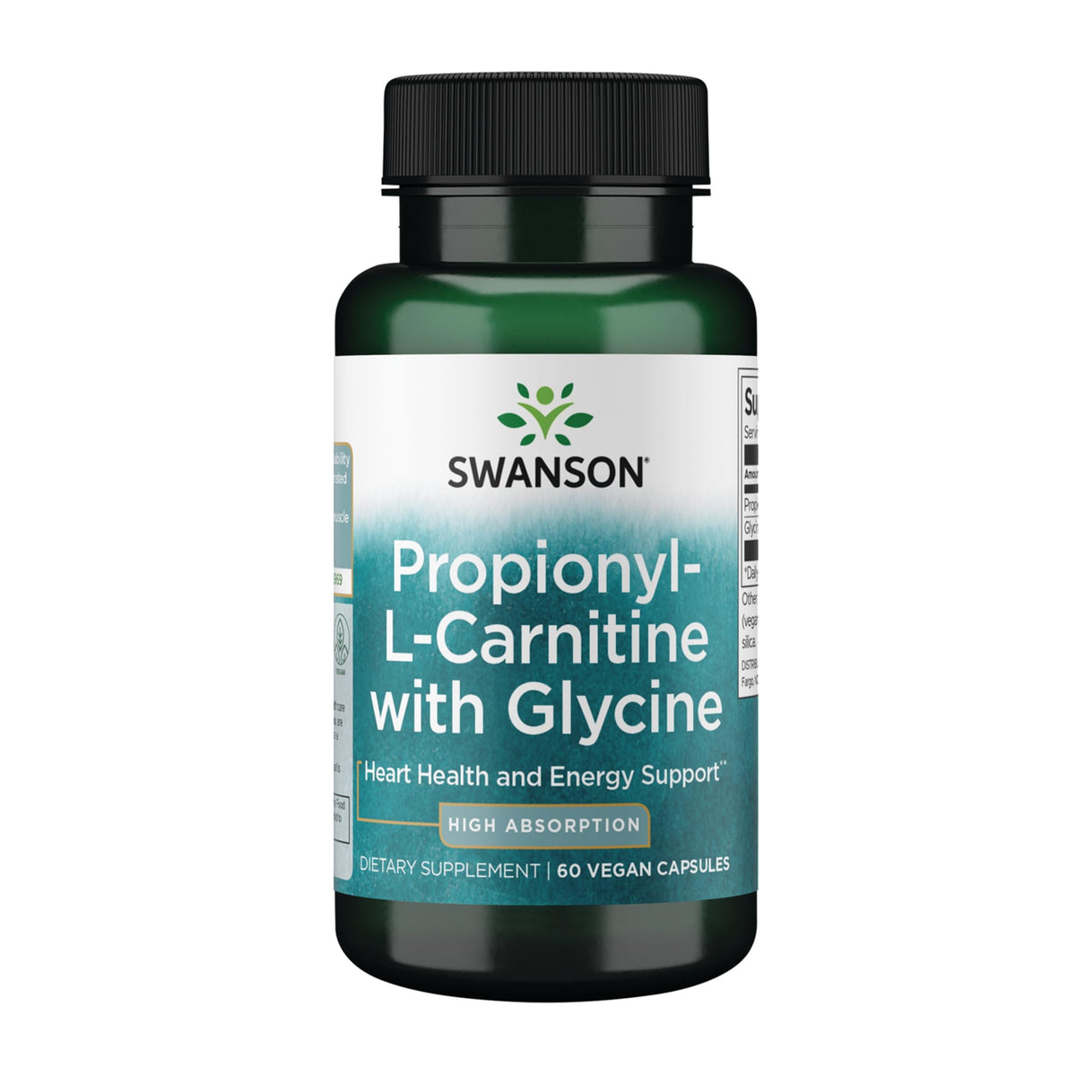Swanson Propionyl L-Carnitine with Glycine - 60 Vegetarian Capsules