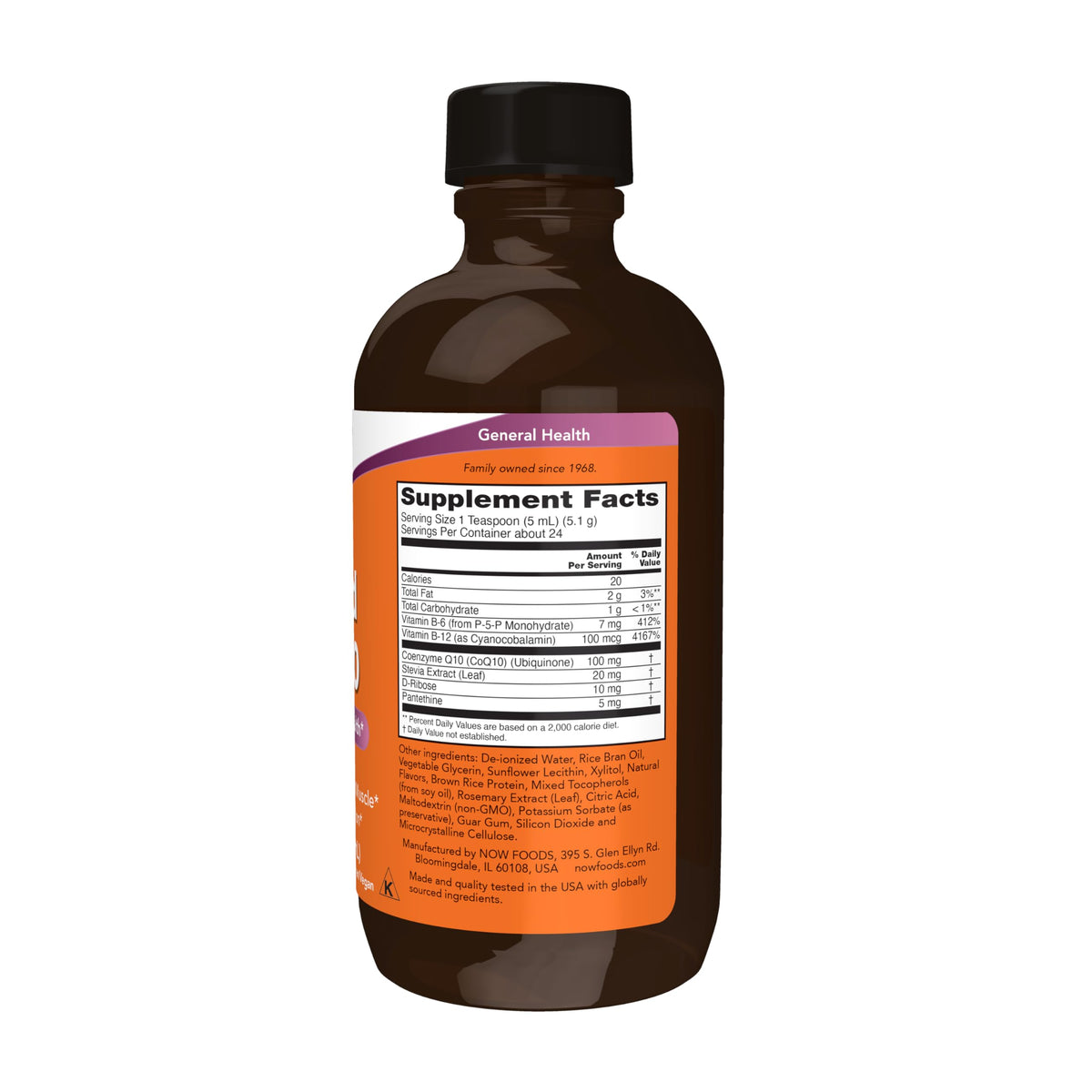 NOW CoQ10 Liquid 100 mg - 4 fl. oz - image 2
