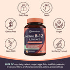 Doctor's Recipes Vitamin B12 Sublingual Methylcobalamin 5000 mcg - 120 Tablets - image 5