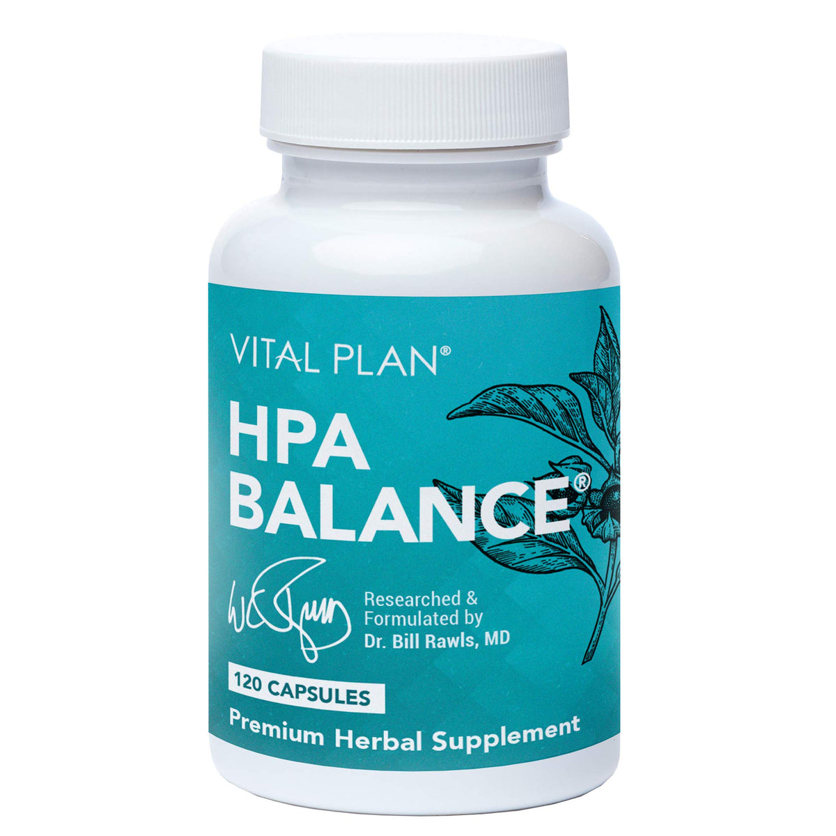 Vital Plan HPA Balance Adrenal Supplement - 120 Capsules