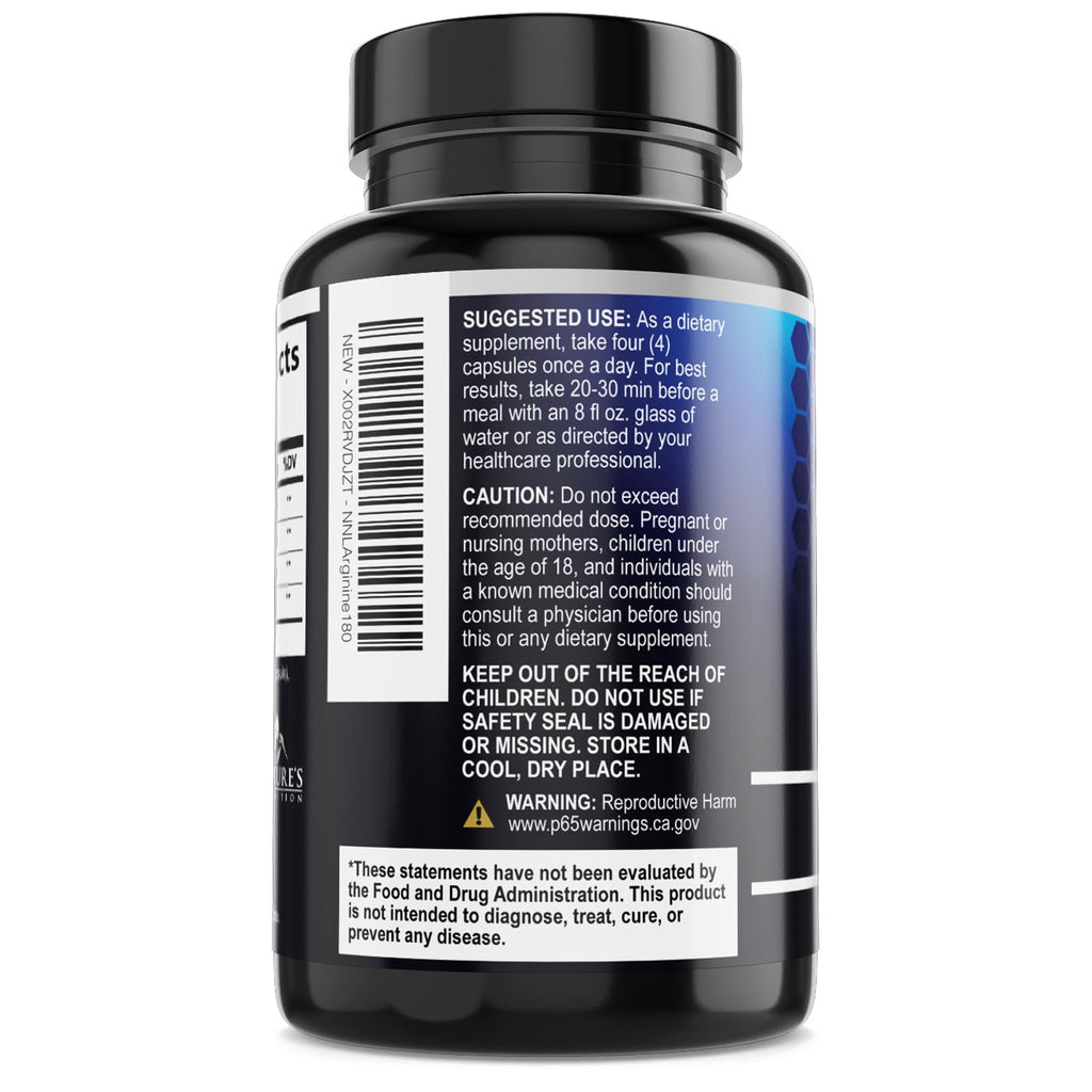 Nature's Nutrition Nitric Oxide Booster Extra Strength - 3X Strength