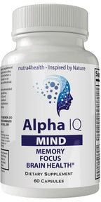 Nutra4health Alpha IQ Mind Brain Focus Memory Nootropic - 60 Capsules