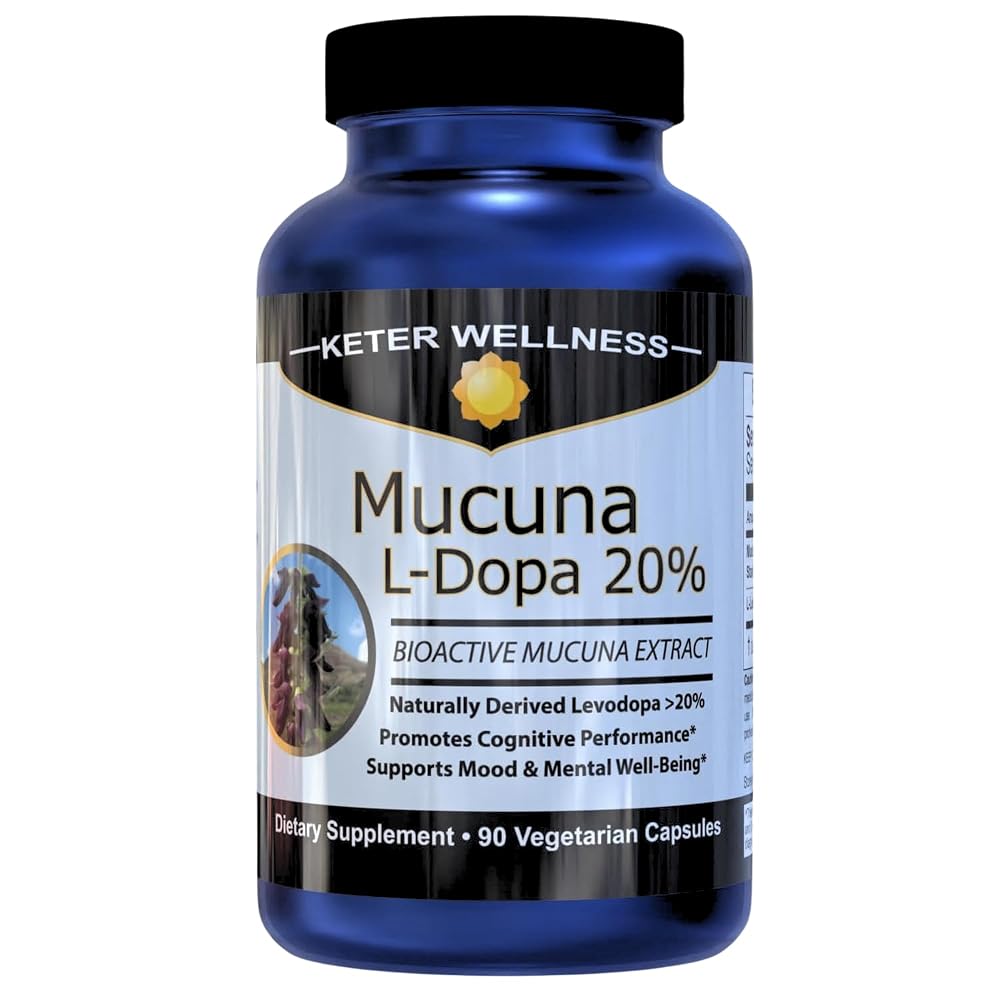 Keter Wellness Mucuna Pruriens 20% L-Dopa Capsules - 90 Count