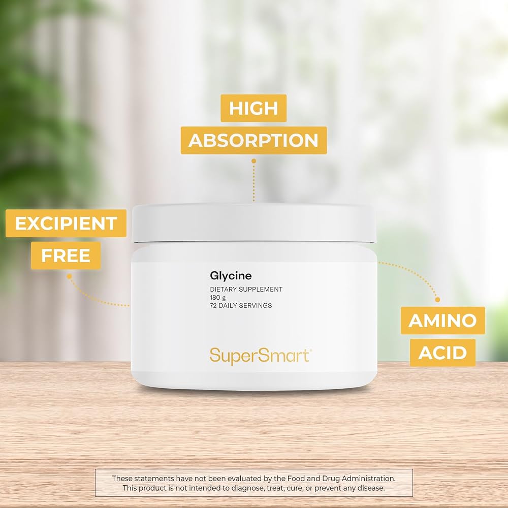 Supersmart Glycine Supplement Powder - 180 g - image 3