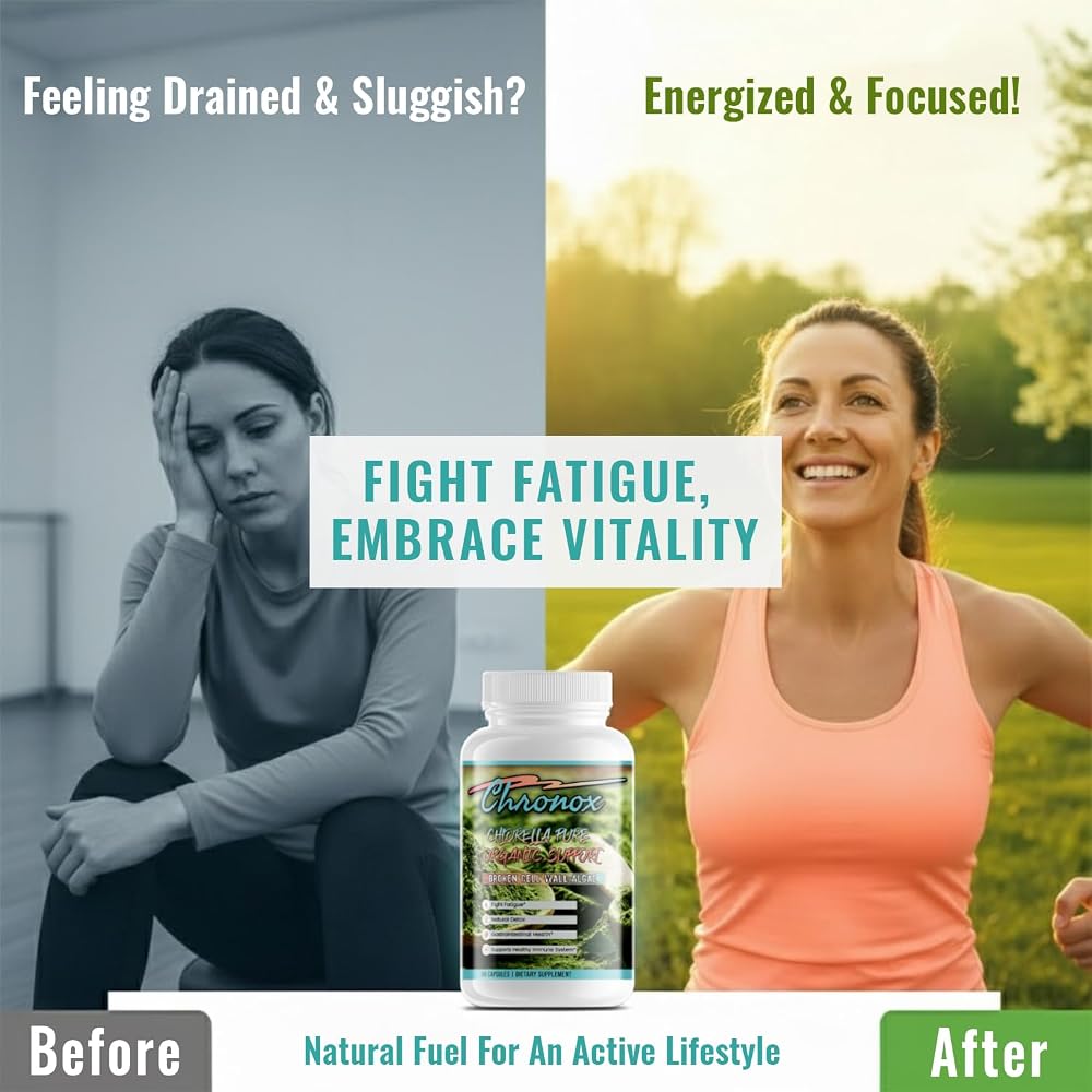 Chronox Chlorella Pure Organic Supplement - 60 Capsules - image 3