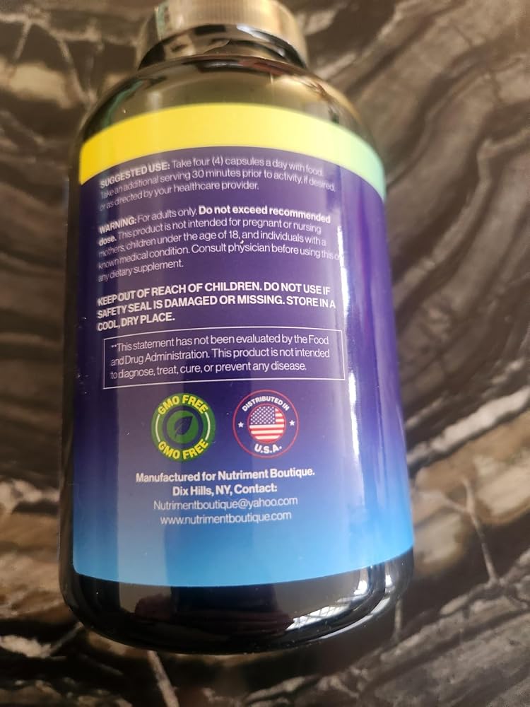 Nutriment Boutique L-Arginine L-Citrulline Complex 3000mg - 240 Capsules - image 3