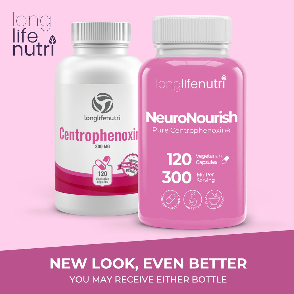 LongLifeNutri NeuroNourish Centrophenoxine 300mg - 120 Vegetarian Capsules - image 8