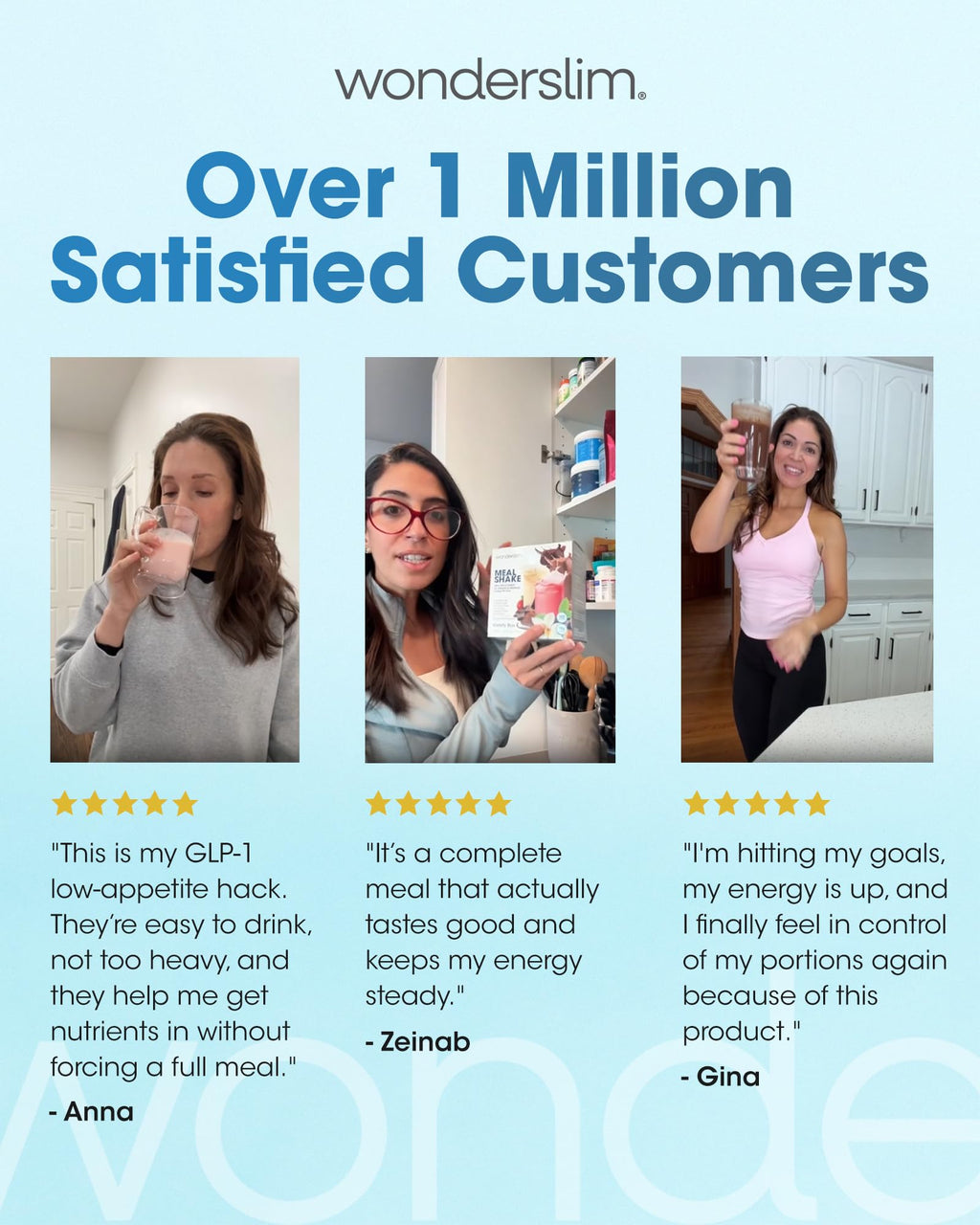 WonderSlim Meal Replacement Shakes & Smoothies