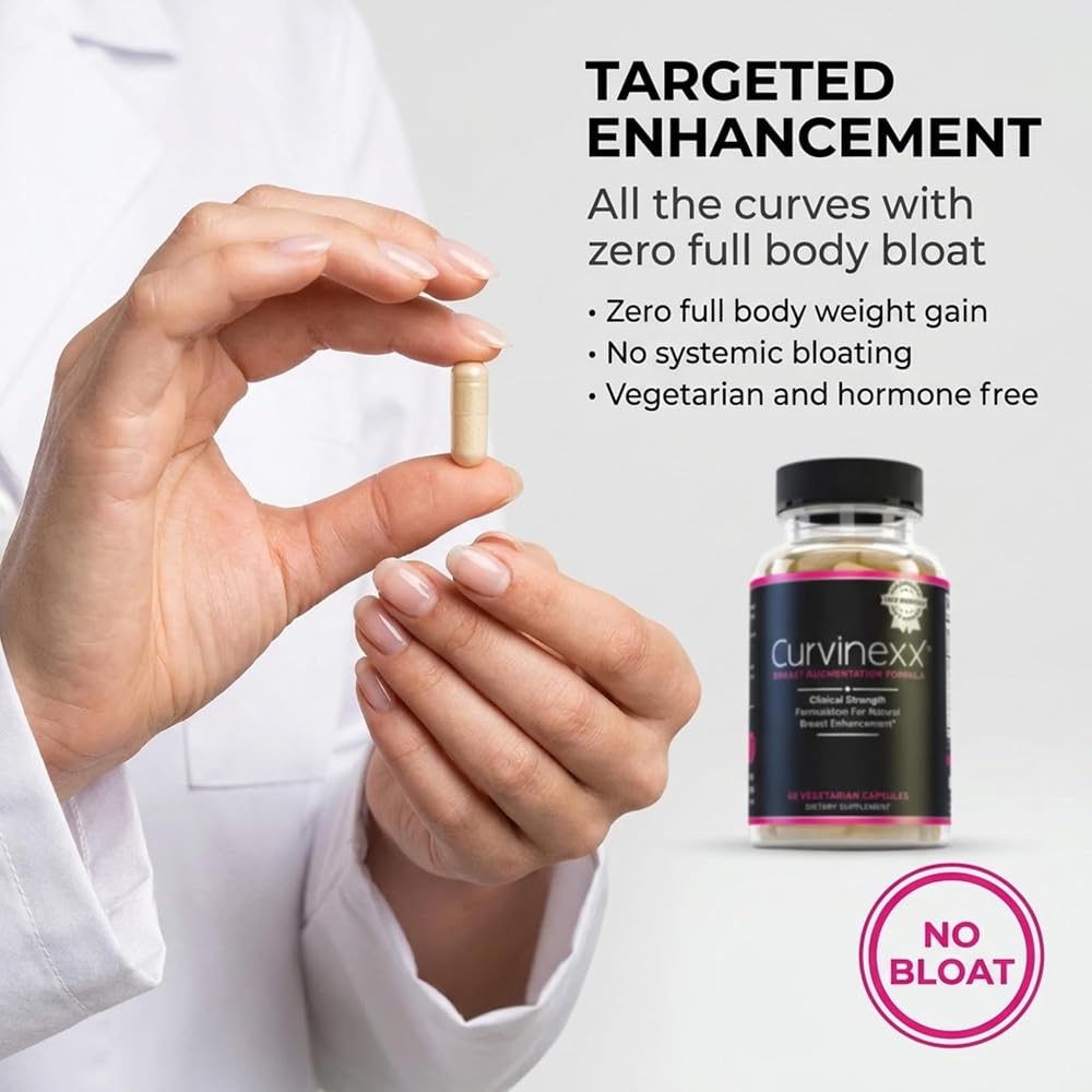 Curvinexx Natural Breast Toning Supplement - 180 Capsules - image 7