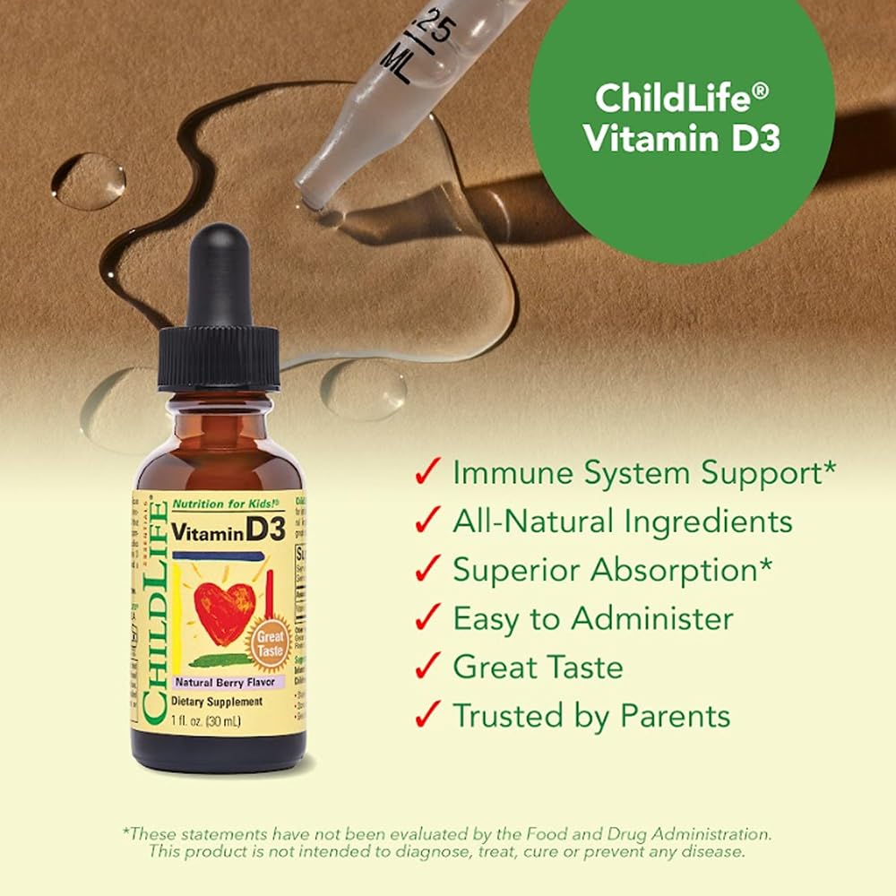 ChildLife Essentials Baby Vitamin D3 Drops Berry - 3 Fl Oz - image 6