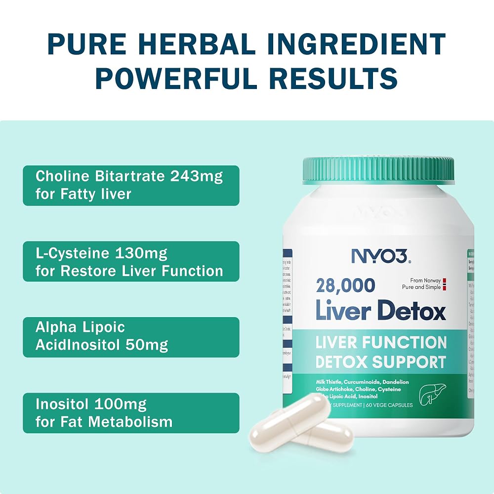 NYO3 Milk Thistle 200mg Liver Support Supplement - 60 Capsules - image 5