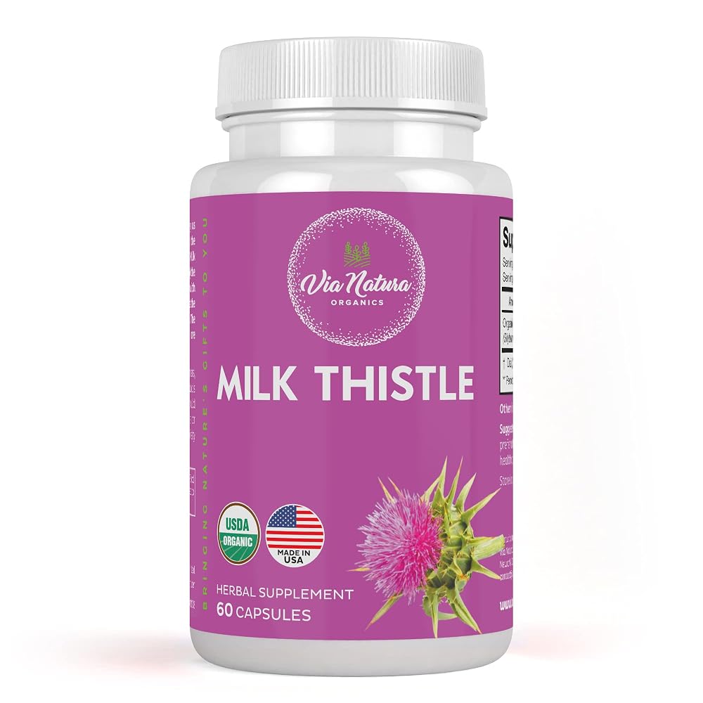 Via Natura Organics Milk Thistle 1000mg - 60 Capsules