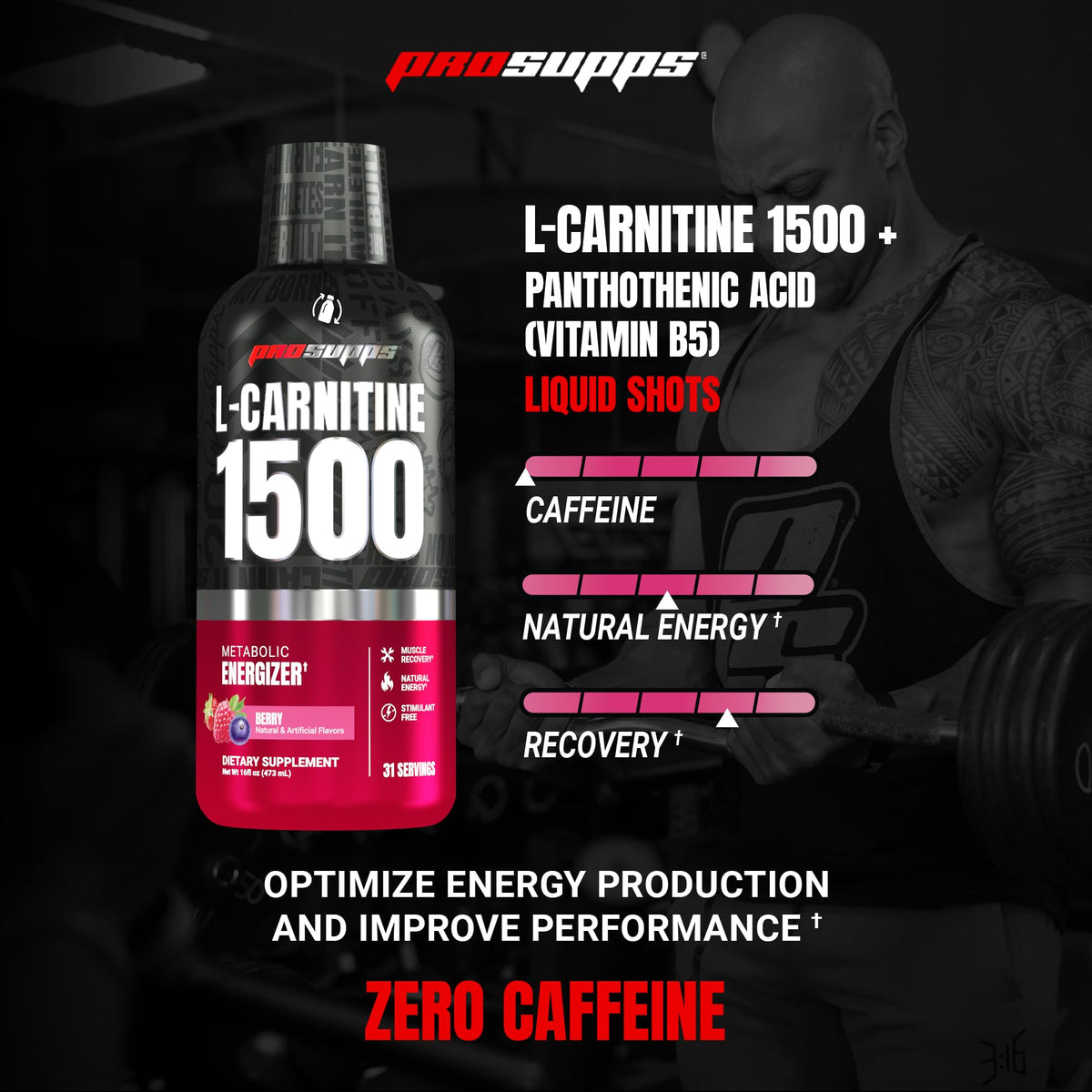 ProSupps L-Carnitine Liquid 1500 Stimulant-Free - 31 Servings - image 2