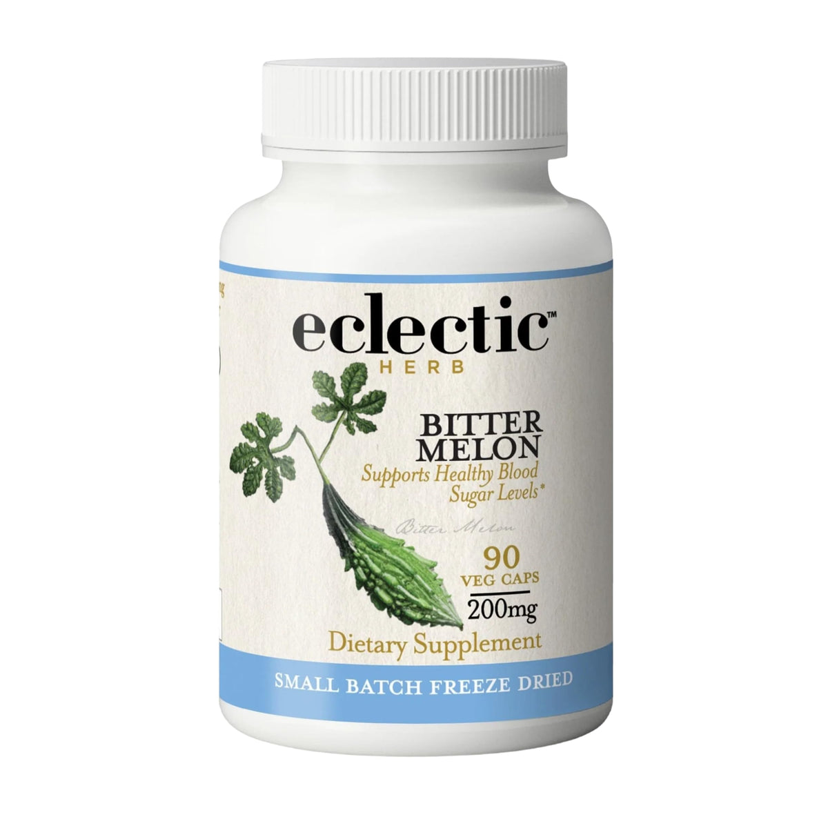 Eclectic Institute Bitter Melon Capsules for Glucose Support - 90 Capsules