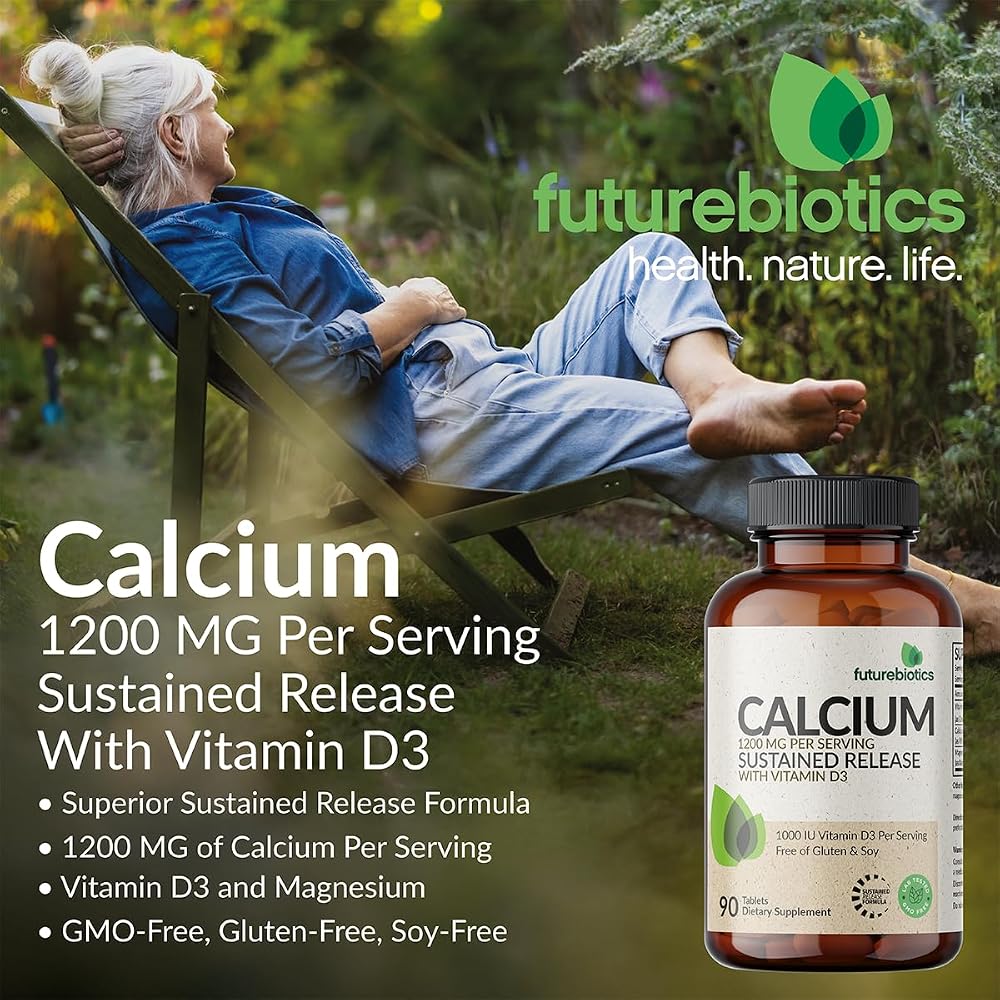 Futurebiotics Calcium 1200 MG Per Serving Sustained Release