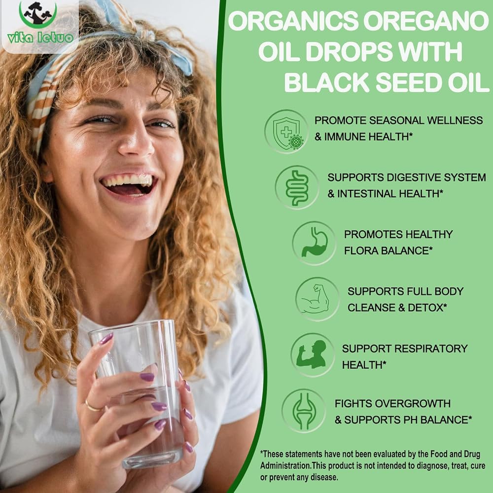 Vita letuo Organic Oil of Oregano with Black Seed Oil - 1 Fl Oz - image 4