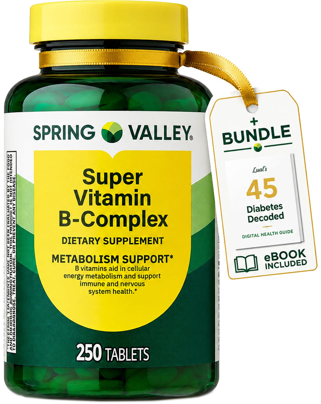 LUAL Spring Valley Super Vitamin B Complex - 250 Tablets - image 2