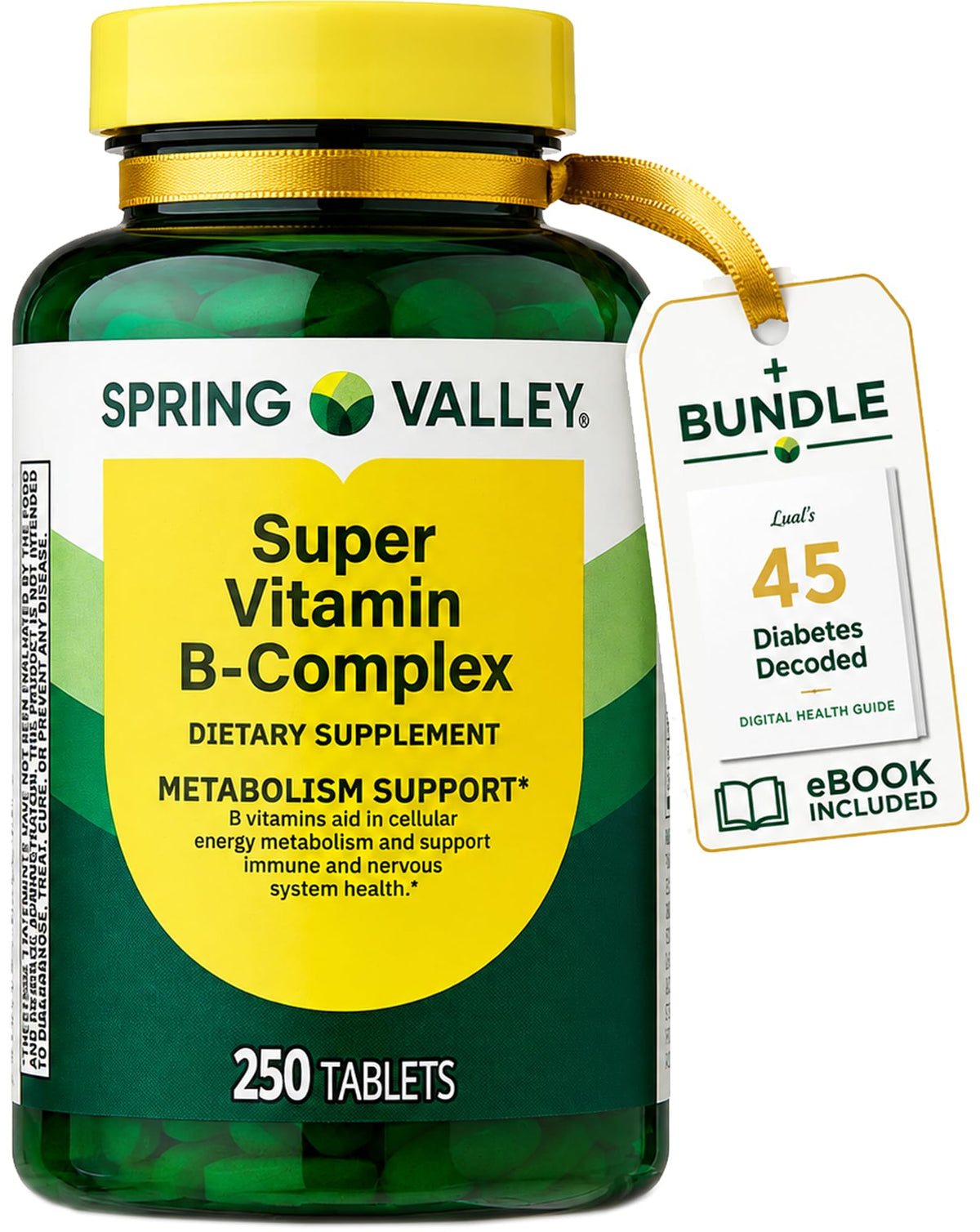 LUAL Spring Valley Super Vitamin B Complex - 250 Tablets - image 2