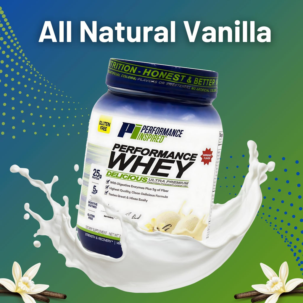 PERFORMANCE INSPIRED Whey Protein Powder Vanilla Bean 25G - 2lb - image 4