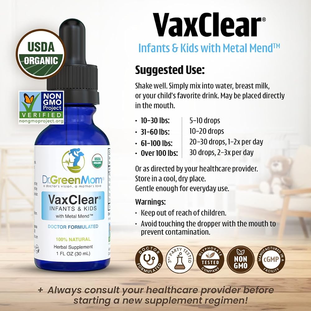Dr. Green Mom Organic VaxClear with Metal Mend - image 4