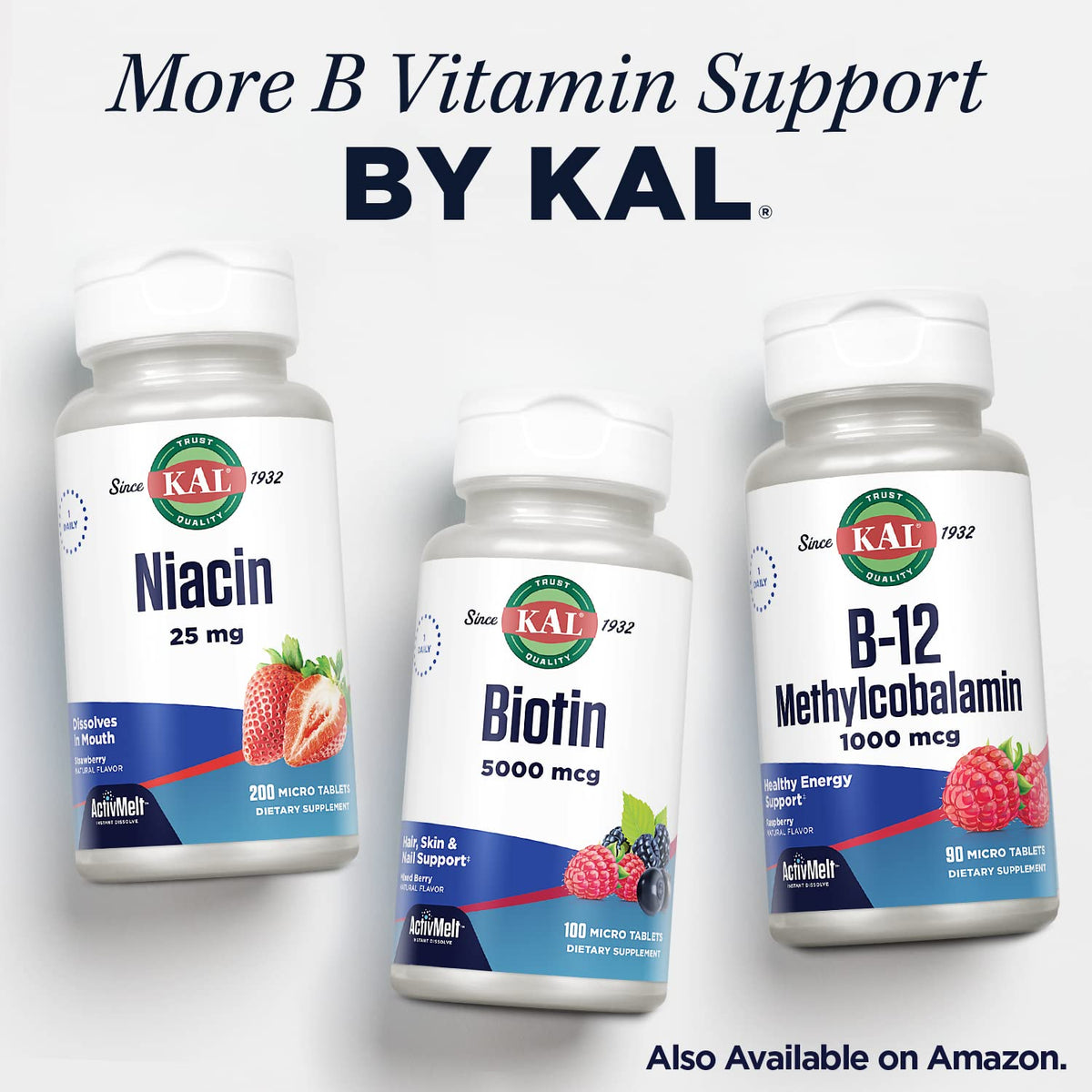 KAL Vitamin B1 100 mg Thiamine for Energy - 100 Tablets - image 6