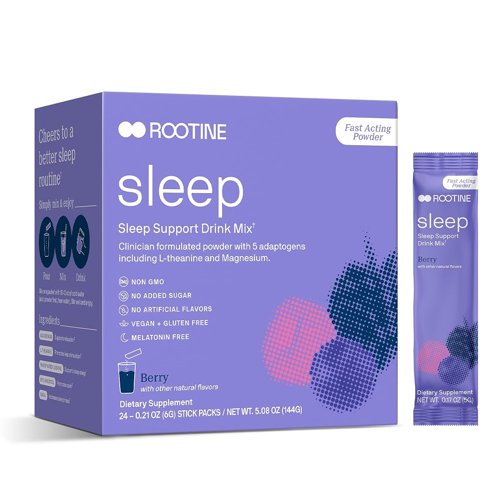 Rootine Sleep Magnesium Supplement Powder for Sleep & Stress Support
