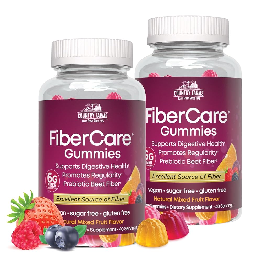 Country Farms Fiber Care Prebiotic Gummies, 6g Fiber - 240 Count