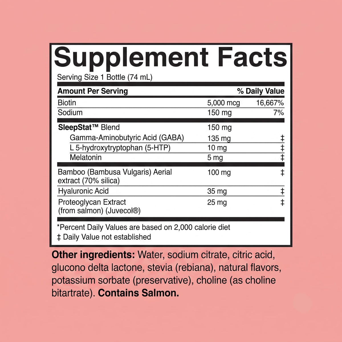 Dream Water Beauty Sleep Aid Drink Supplement; Melatonin 5mg