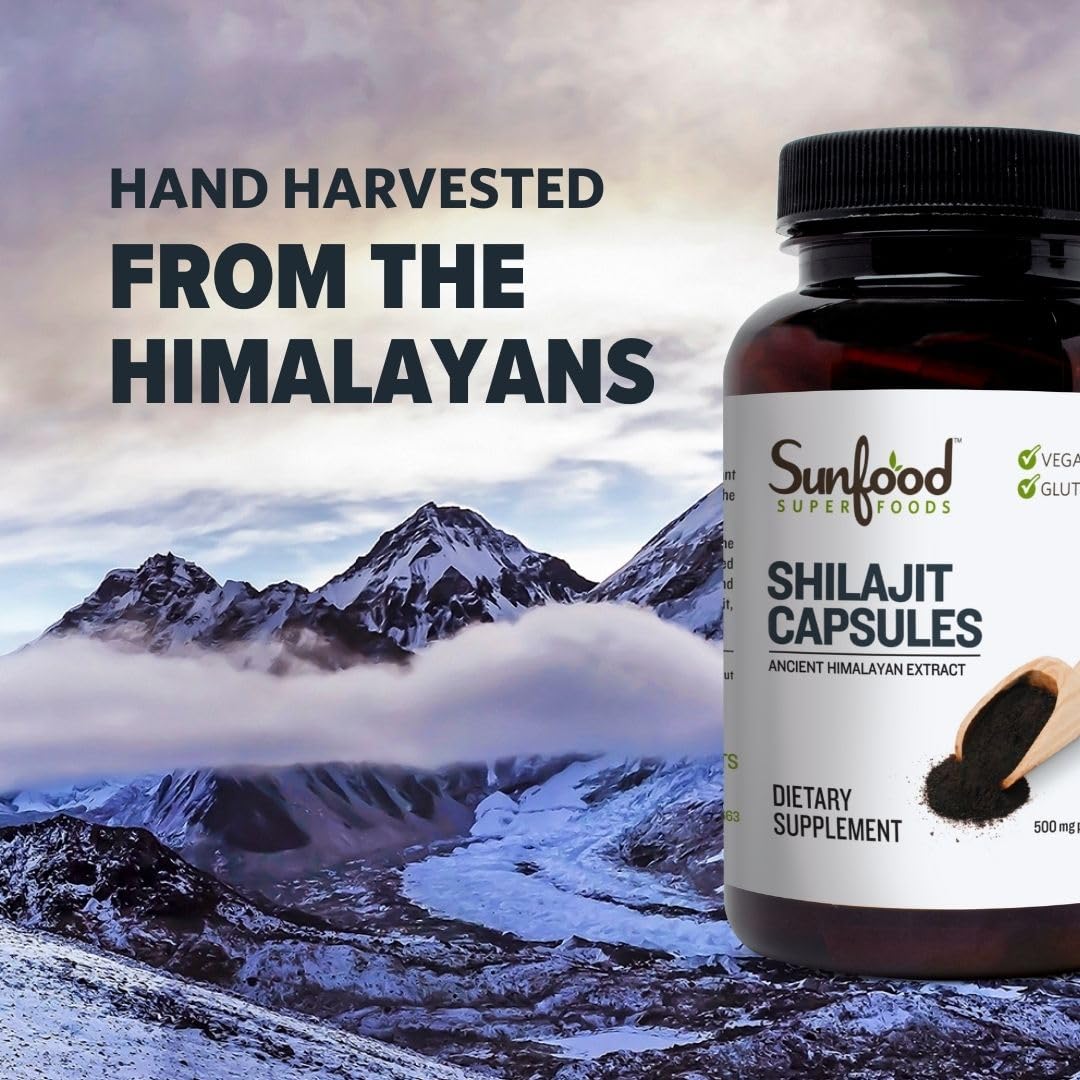 Sunfood Superfoods Raw Shilajit Capsules - 90 Capsules - image 6