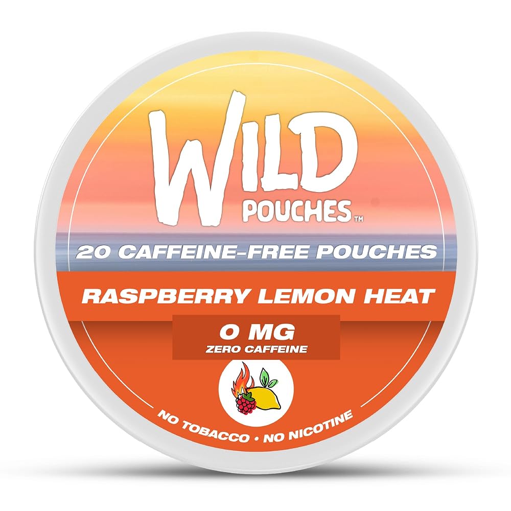 Wild 20 x 0mg Lemon Heat Nicotine Free Pouches No Caffeine - Variation