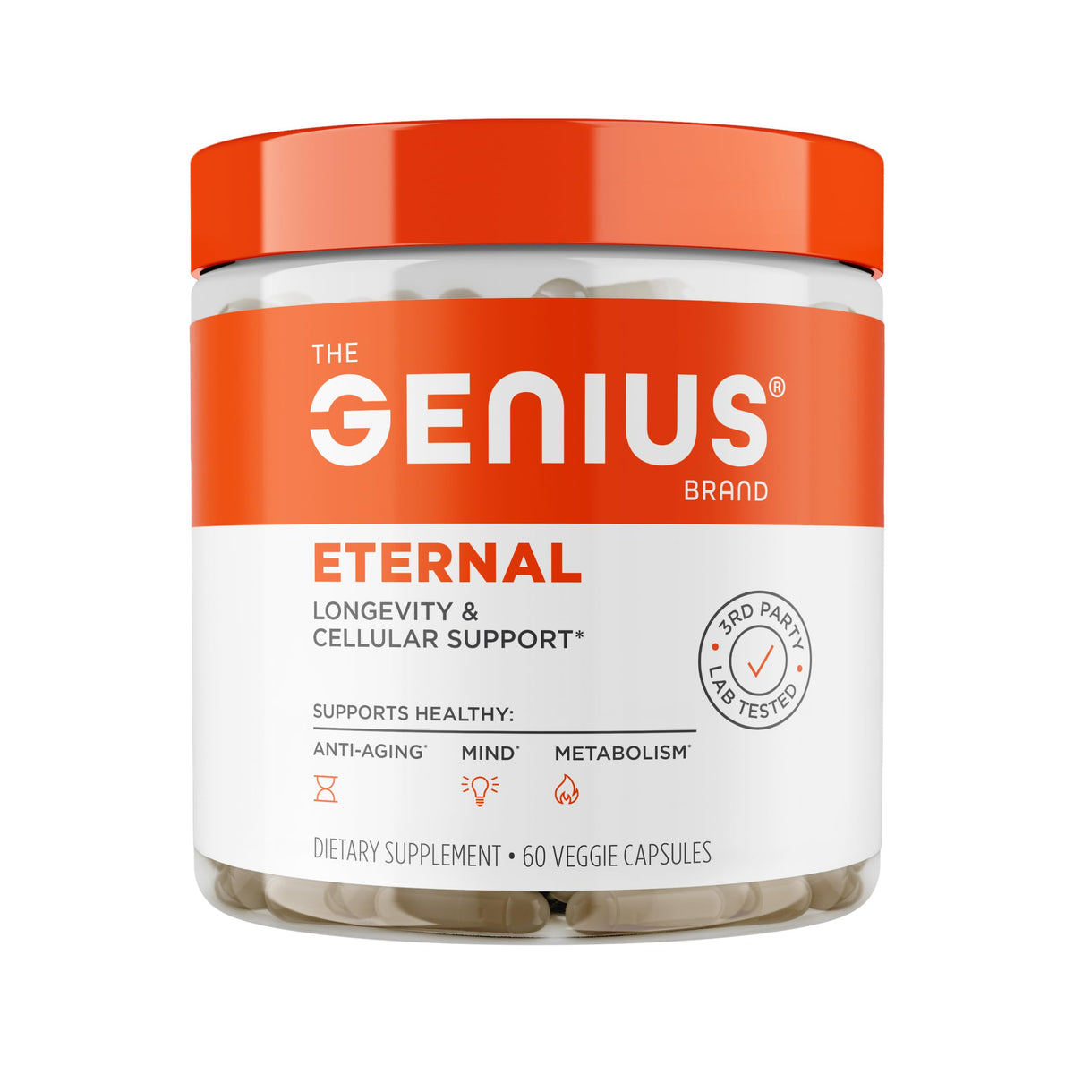 The Genius Brand Genius Eternal Cellular Repair Supplement - 60 Capsules