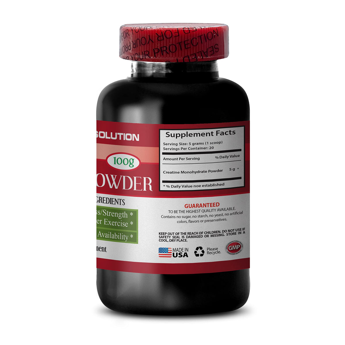 Health Solution Prime Creatine Monohydrate Powder - 100g - image 4