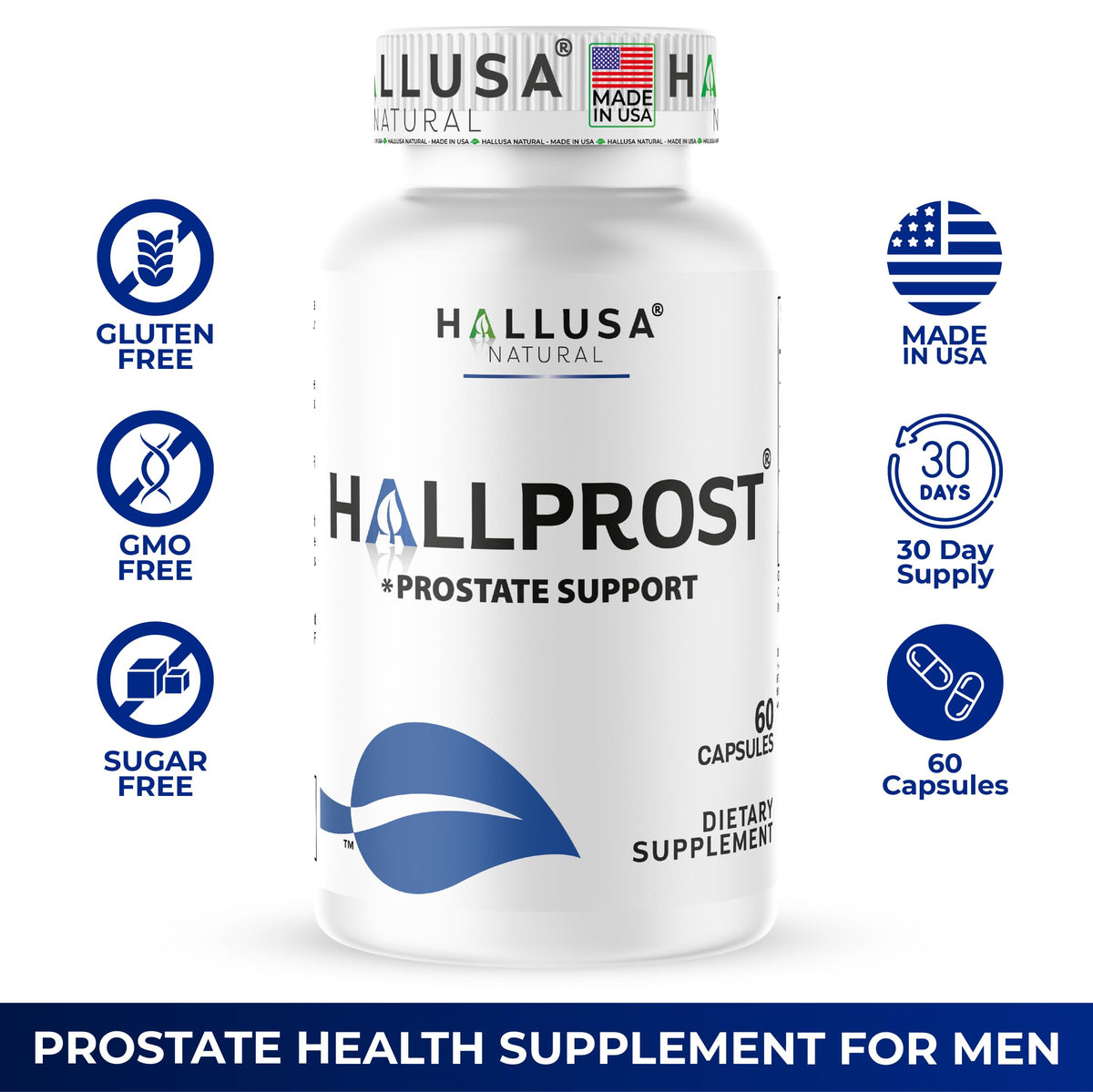 Hallusa Natural Prostate Support - 60 Capsules - image 6
