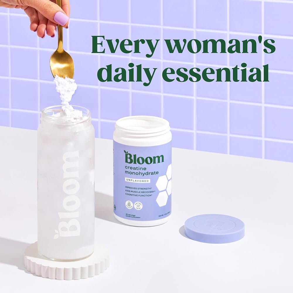 Bloom Nutrition Creatine Monohydrate Powder Unflavored - 40 Servings - image 5