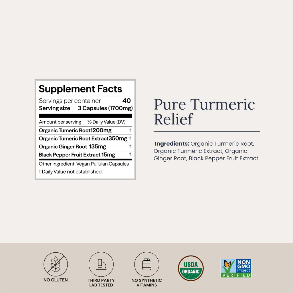 Infinity Greens Pure Turmeric Relief Capsule - 120 Count - image 8