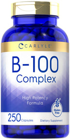 Carlyle B-100 Complex Vitamin B - 250 Vegetarian Capsules