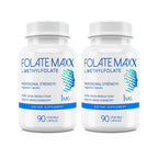 FOLATE MAXX L-Methylfolate 1mg Supplement - 180 Vegetarian Capsules