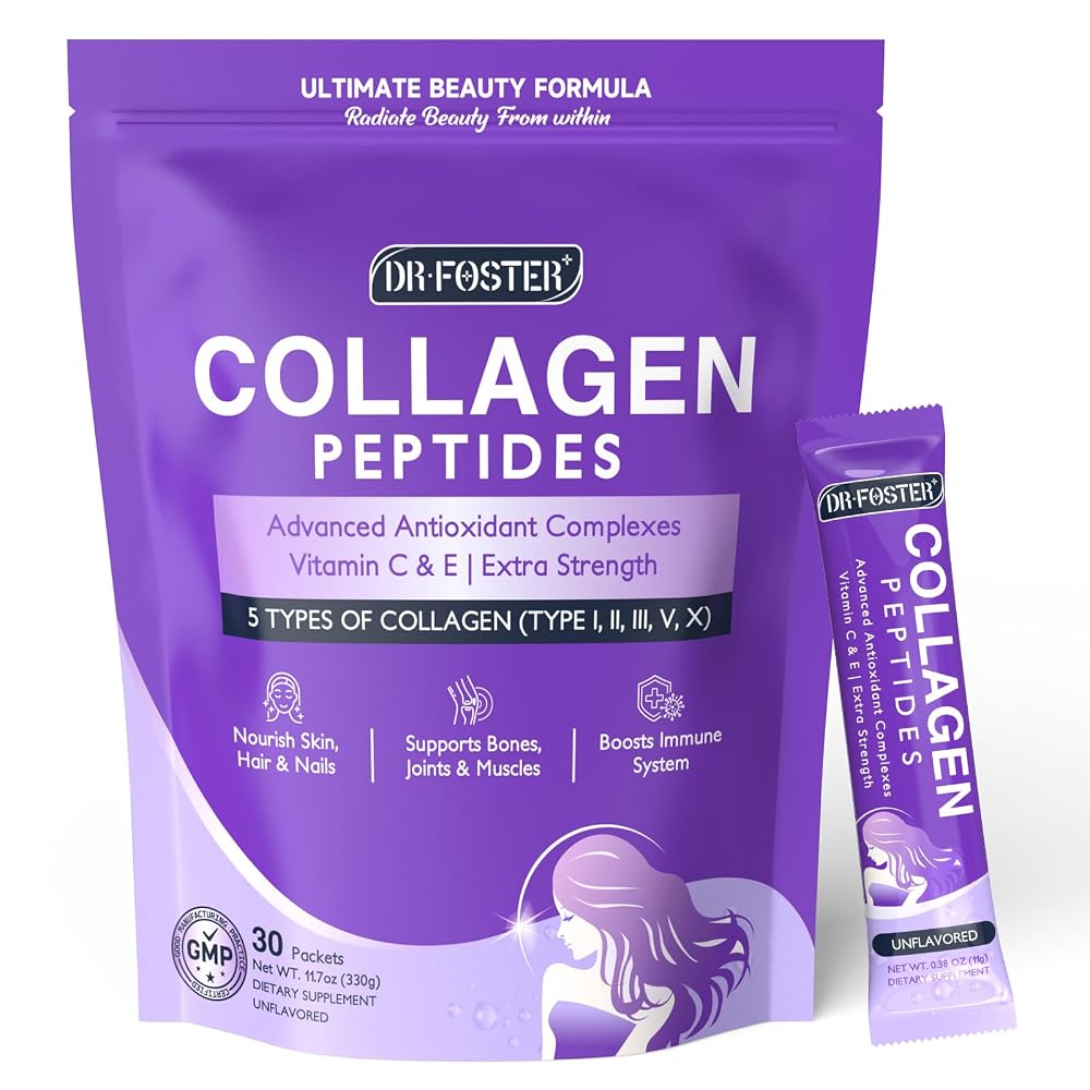 DRFOSTER Multi Collagen Peptides Powder - 30 Packets