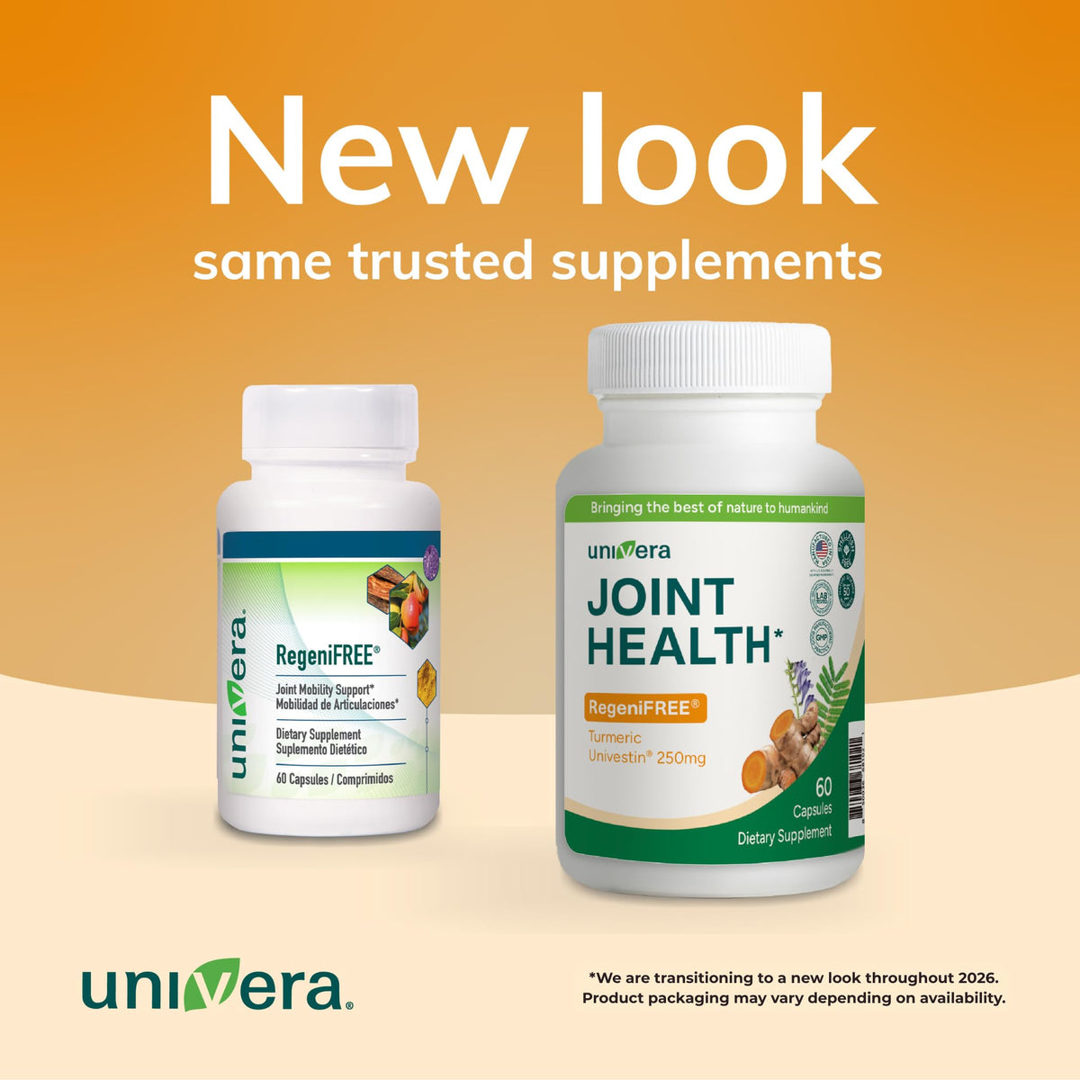 Univera RegeniFREE Turmeric Joint Supplement - 60 Vegetarian Capsules - image 2