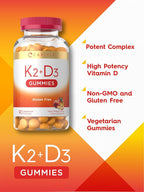 Carlyle Vitamin D3 K2 Gummies - 90 Count - image 4