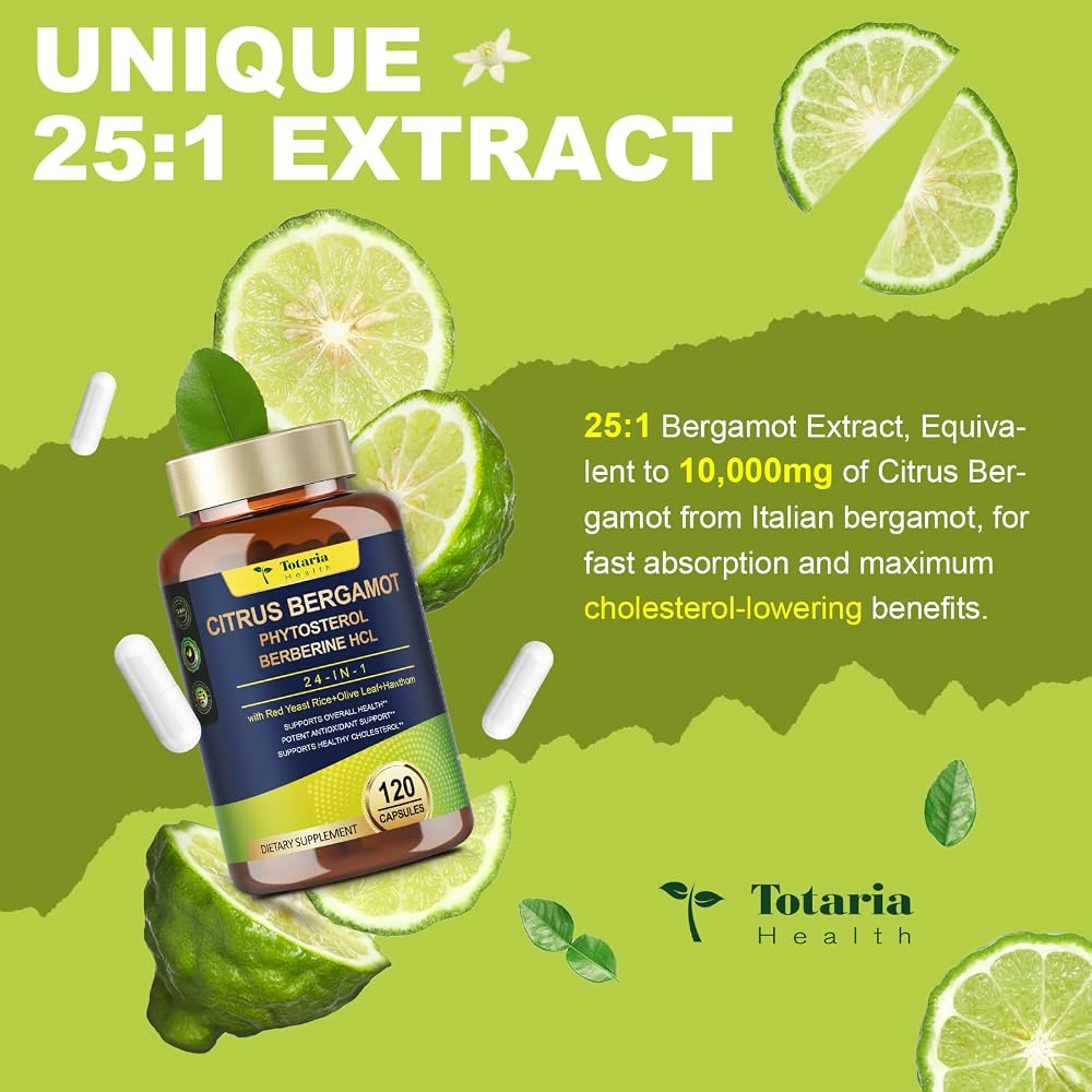 Totaria Citrus Bergamot Supplement for High Cholesterol - Italian - image 4