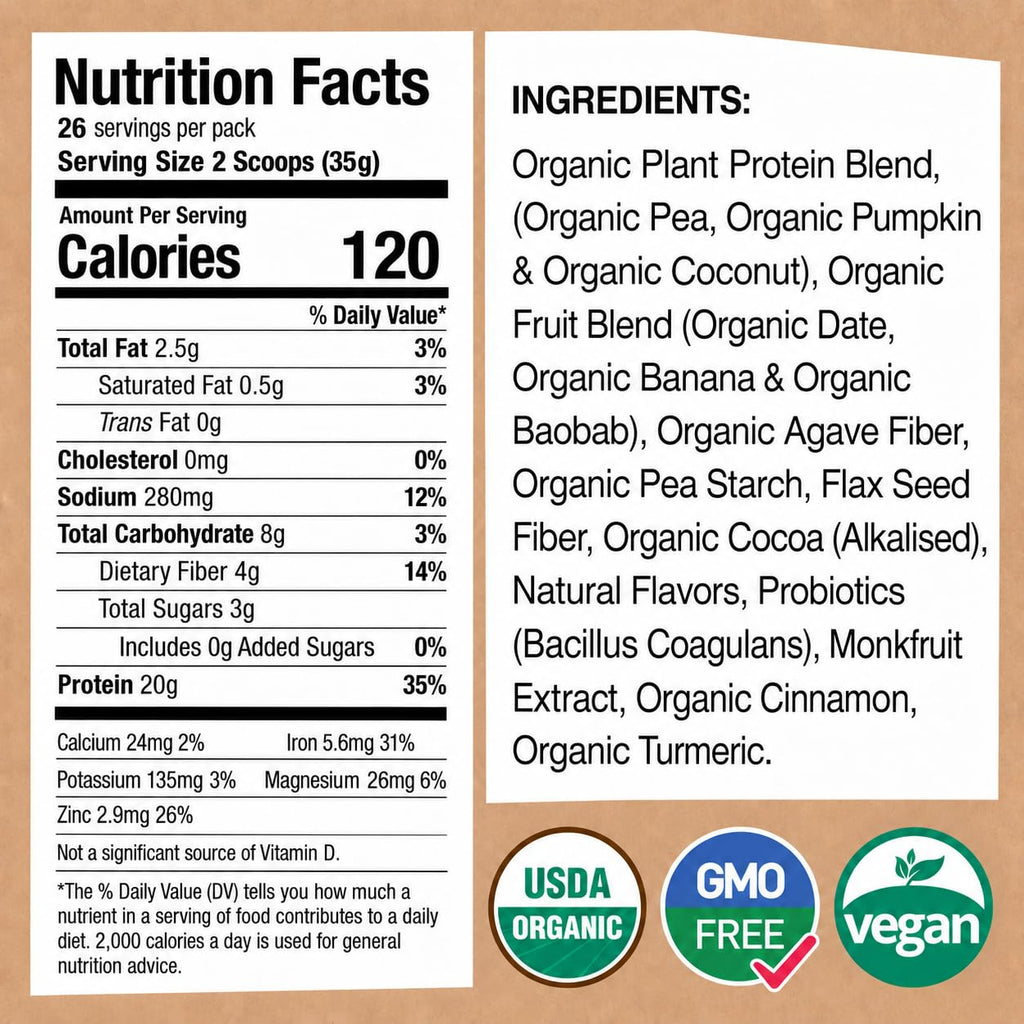 EarthChimp Organic Vegan Protein Powder