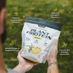Snap Supplements Plant-Based Vegan Protein Powder, Banana - 30 Servings - image 3